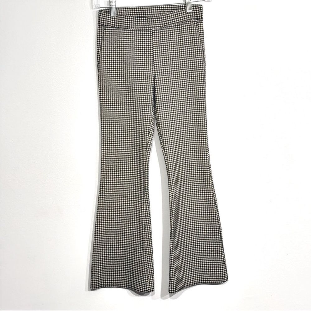 Abercrombie & Fitch | Kids Girls Black White Houndstooth Flare Leg Pants 11/12
